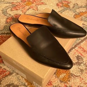 Madewell Black Leather Mule